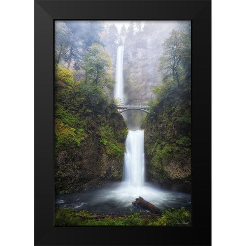 Rapid Waterfall III Black Modern Wood Framed Art Print by Drost, David