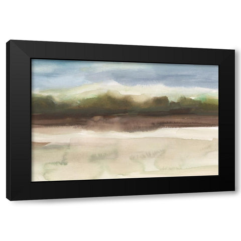 Blended Treeline II Black Modern Wood Framed Art Print by Harper, Ethan