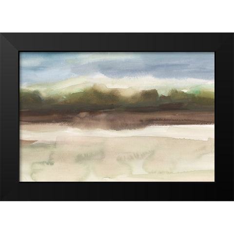 Blended Treeline II Black Modern Wood Framed Art Print by Harper, Ethan