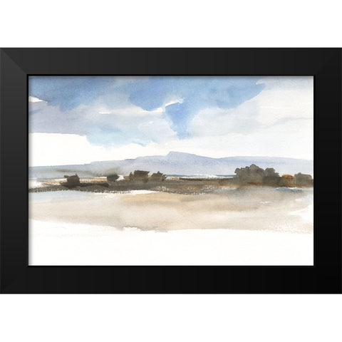 Foggy Mountain Vista II Black Modern Wood Framed Art Print by Harper, Ethan