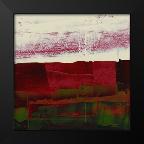 Abstract Veil I Black Modern Wood Framed Art Print by Gordon, Sharon