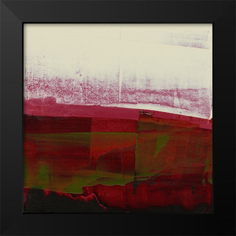 Abstract Veil II Black Modern Wood Framed Art Print by Gordon, Sharon