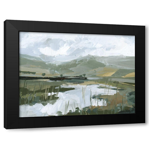 Wetland Vista II Black Modern Wood Framed Art Print with Double Matting by Barnes, Victoria