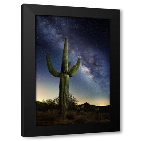 Desert Lights I Black Modern Wood Framed Art Print by Drost, David