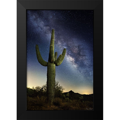 Desert Lights I Black Modern Wood Framed Art Print by Drost, David