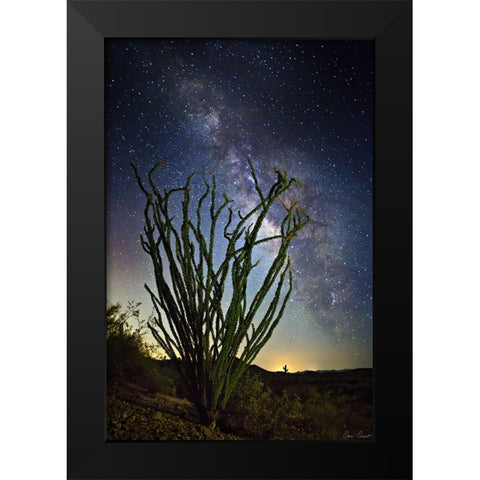 Desert Lights II Black Modern Wood Framed Art Print by Drost, David