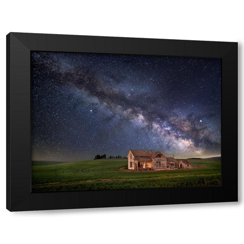 A Time Ago Black Modern Wood Framed Art Print by Drost, David
