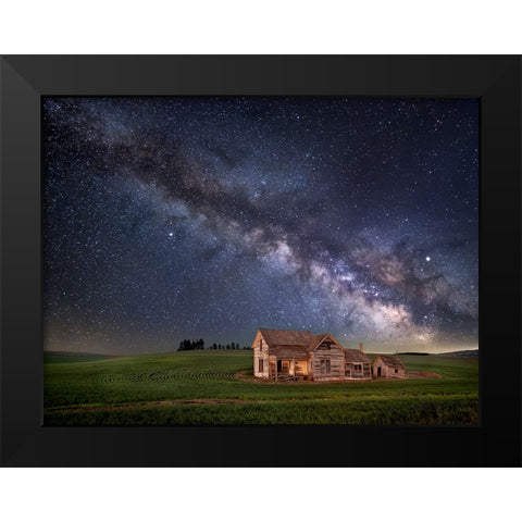 A Time Ago Black Modern Wood Framed Art Print by Drost, David