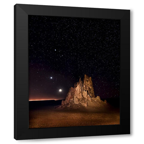 Monument to the Sky I Black Modern Wood Framed Art Print with Double Matting by Drost, David