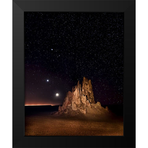 Monument to the Sky I Black Modern Wood Framed Art Print by Drost, David