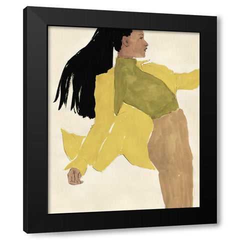 Fashion Maven III Black Modern Wood Framed Art Print with Double Matting by Barnes, Victoria