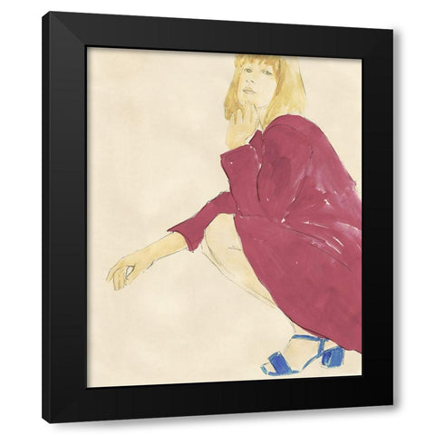 Fashion Maven IV Black Modern Wood Framed Art Print by Barnes, Victoria