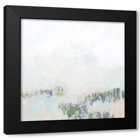 Pastel Field II Black Modern Wood Framed Art Print with Double Matting by Vess, June Erica
