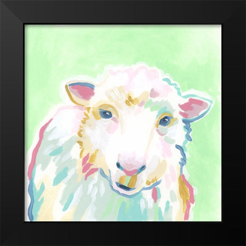 Pop Pasture I Black Modern Wood Framed Art Print by Vess, June Erica