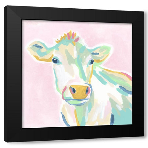 Pop Pasture II Black Modern Wood Framed Art Print with Double Matting by Vess, June Erica