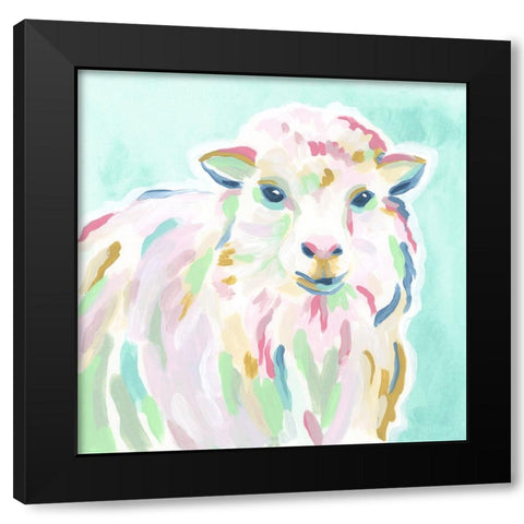 Pop Pasture IV Black Modern Wood Framed Art Print by Vess, June Erica