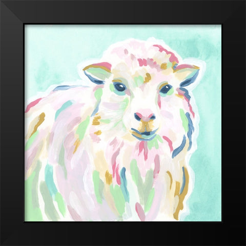 Pop Pasture IV Black Modern Wood Framed Art Print by Vess, June Erica