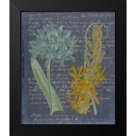 Midnight Sonnet II Black Modern Wood Framed Art Print by Vision Studio