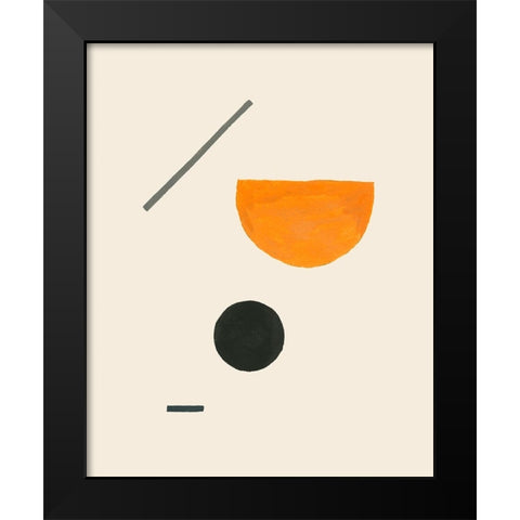 Custom Intraconnected II Black Modern Wood Framed Art Print by Wang, Melissa