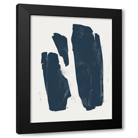 Custom Triple Block Print II Black Modern Wood Framed Art Print by Green, Jacob