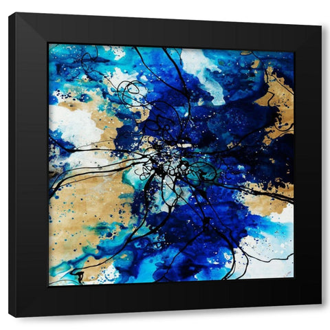 Allure I Black Modern Wood Framed Art Print with Double Matting by Drotar, Rikki