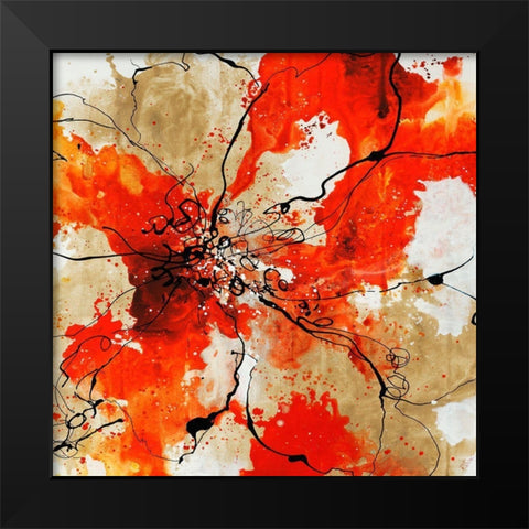 Allure II Black Modern Wood Framed Art Print by Drotar, Rikki