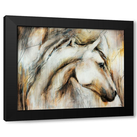 Calm Beauty Black Modern Wood Framed Art Print with Double Matting by Drotar, Rikki