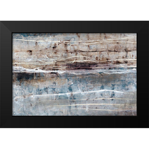 Counterbalance Coast Black Modern Wood Framed Art Print by Henry, Alexys