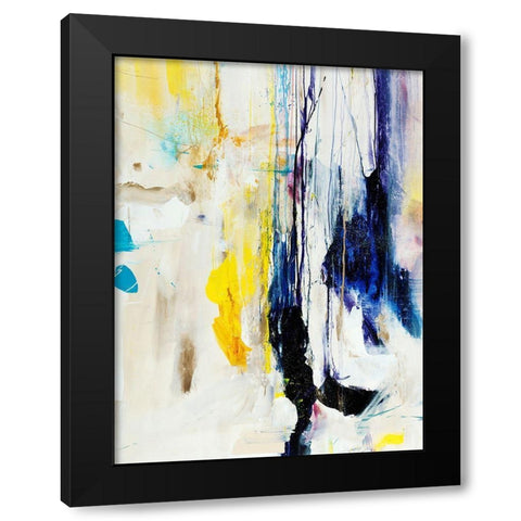 Frosted Black Modern Wood Framed Art Print by Maas, Jodi