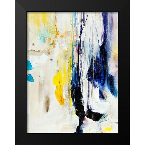 Frosted Black Modern Wood Framed Art Print by Maas, Jodi