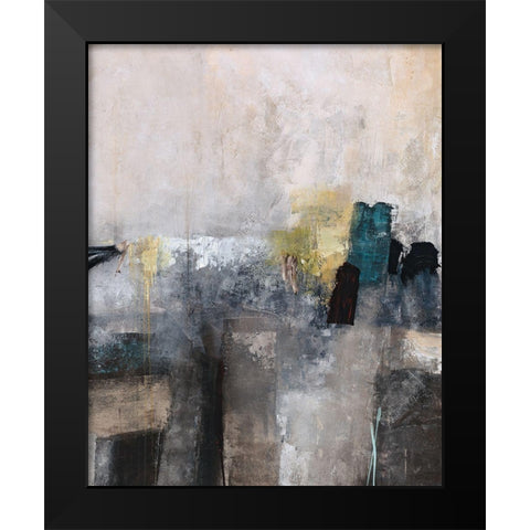 Slowly Goes the Night Black Modern Wood Framed Art Print by Rabo, Clayton
