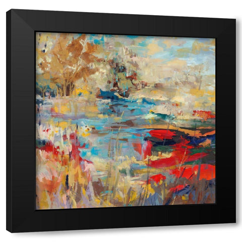 Oak Creek Black Modern Wood Framed Art Print with Double Matting by Maas, Jodi