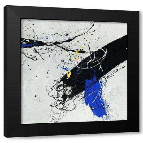 Oops I Black Modern Wood Framed Art Print with Double Matting by Douglass, Farrell