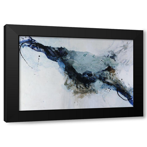 Swift Undercurrent Black Modern Wood Framed Art Print by Taylor, Kari