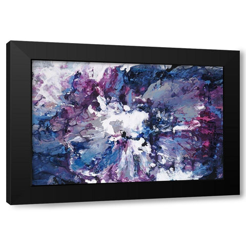 Violet Waters Seduction Black Modern Wood Framed Art Print by Edmunds, Sydney