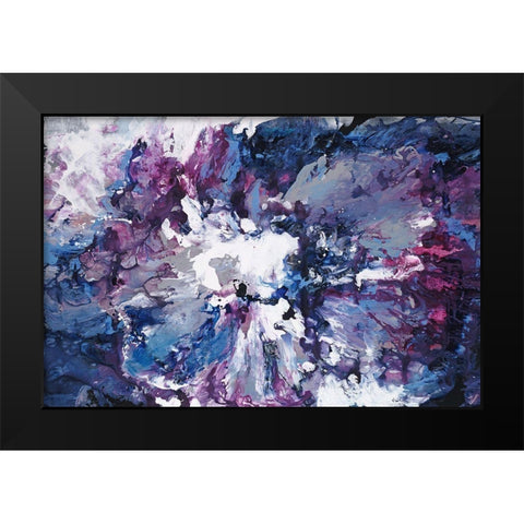 Violet Waters Seduction Black Modern Wood Framed Art Print by Edmunds, Sydney