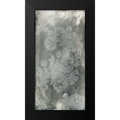 Silver Lace II Black Modern Wood Framed Art Print by Vision Studio