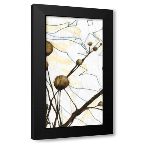 Willow Blooms I Black Modern Wood Framed Art Print with Double Matting by Goldberger, Jennifer