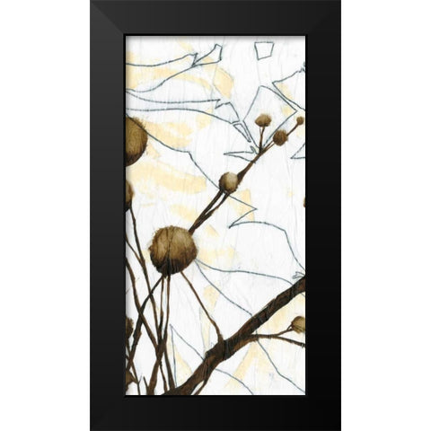 Willow Blooms I Black Modern Wood Framed Art Print by Goldberger, Jennifer