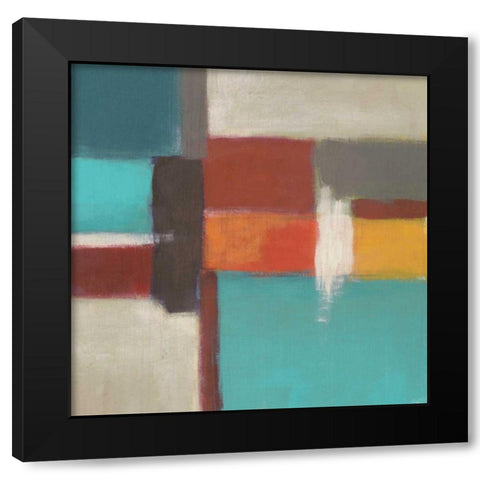 Uptown Lights I Black Modern Wood Framed Art Print with Double Matting by Vess, June Erica