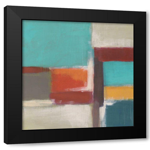 Uptown Lights II Black Modern Wood Framed Art Print with Double Matting by Vess, June Erica