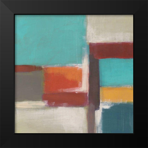 Uptown Lights II Black Modern Wood Framed Art Print by Vess, June Erica