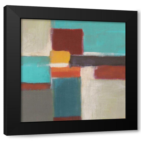 Uptown Lights III Black Modern Wood Framed Art Print by Vess, June Erica