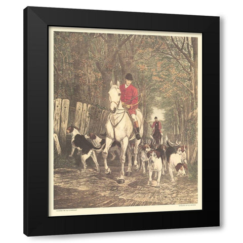 Morning - Going to Cover Black Modern Wood Framed Art Print with Double Matting by Douglas, Edward A.S.