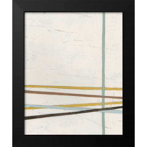 Tangle III Black Modern Wood Framed Art Print by Vess, June Erica