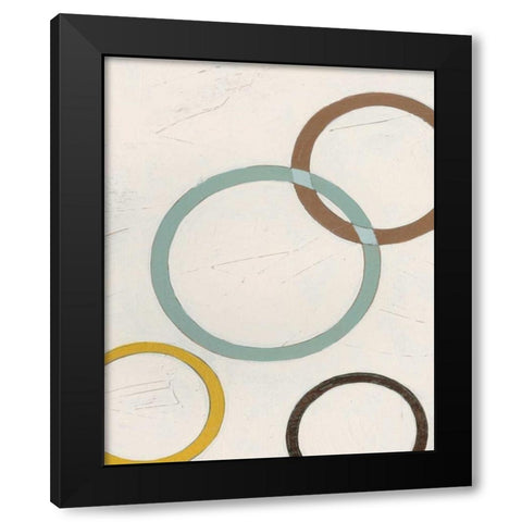 Tangle VI Black Modern Wood Framed Art Print with Double Matting by Vess, June Erica