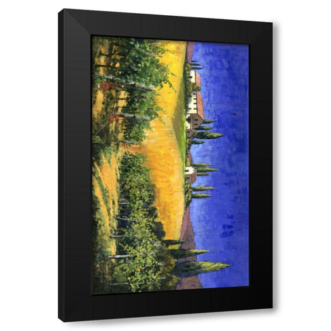 Tuscan Evening Black Modern Wood Framed Art Print with Double Matting by Swanson, Michael