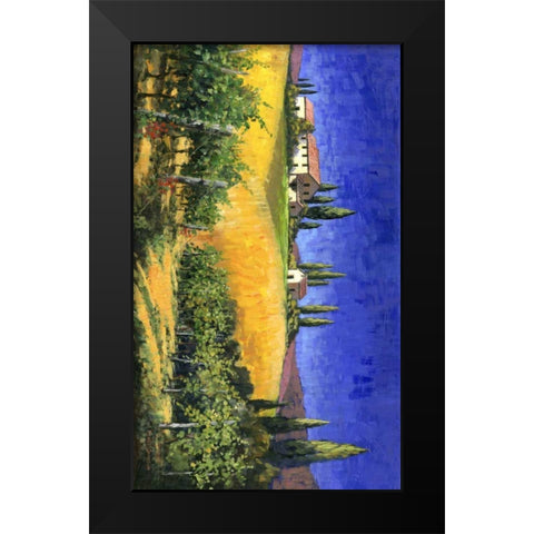 Tuscan Evening Black Modern Wood Framed Art Print by Swanson, Michael