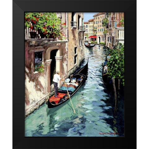 Canal Interno Black Modern Wood Framed Art Print by Swanson, Michael