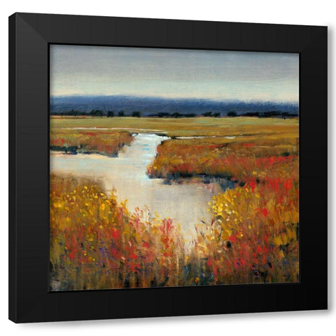 Marsh Land I Black Modern Wood Framed Art Print with Double Matting by OToole, Tim